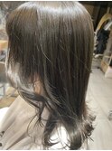 【Lee大阪店】うる艶 オリーブカラー セミロング/新出奈津樹