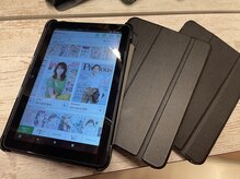 毎回消毒■サロンタイムにタブレット