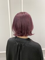 ワンブリーチでラベンダーピンクに！