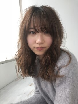 ハイク(HYKE) 【HYKE】鈴木 ふんわりセミロング シースルーカラー*