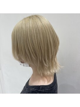 アブニール 我孫子(AVENIR) ブロンドベージュ×ショートウルフ【AVENIR我孫子・我孫子駅前】