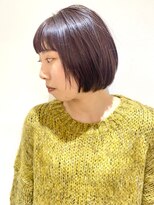 フォーク FOLK&nbsp;【FOLK】暗くても透ける透明感ラベンダー☆似合わせ丸みボブ♪