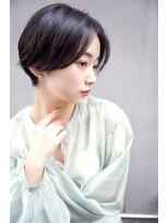 グランアージュ 船橋南口店(grandage)&nbsp;ウェットスタイル/前髪なしショート/アッシュブラック/船橋