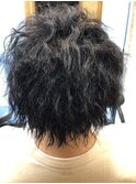 細かいツイストパーマ