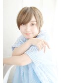 【Loamio】透け感グレージュカラーショート【30代/40/50代】