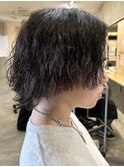 メンズマッシュパーマツイストスパイラルパーマ波巻きパーマ