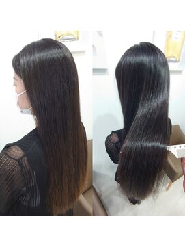 アッシュ 清瀬店(Ash) 【髪質改善】ツヤサラブラック系カラー　Ash清瀬 大嶋