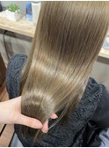 髪質改善カラー(オリーブベージュ