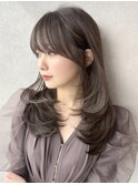 大人美人なlayer style /ネオ韓国layer cut/フォギーベージュ