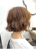 プードルパーマスパイラルパーマボブパーマウェーブ奥東 巧真