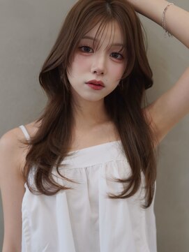 アンジェリカラボ 梅田店(ANGELICA LABO) 顔まわりレイヤー×くびれヘア×垢抜け透明感光色イルミナ川又