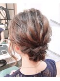 結婚式パーティヘアアレンジ
