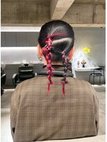 リール(rire)&nbsp;デザインカラーレイヤーカットウェットヘア夏オリーブベージュ