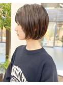 ショート/ショートボブ/透明感カラー/マッシュショート