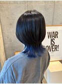 インナーカラー/ネイビーカラー/溝の口