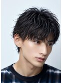 波巻きスパイラルパーママッシュショート無造作パーマ刈り上げ