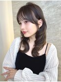 オリーブグレー/ボブ/顔周り/小顔/レイヤー/髪質改善/縮毛矯正