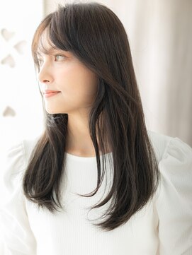 カバーヘアアンドスパ ブリス 浦和(COVER HAIR&SPA bliss) チャコールグレーアッシュ大人美人美髪黒髪ロングY浦和30代40代