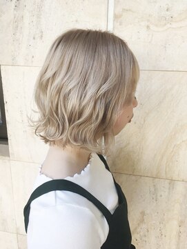 ランプ(Lamp) くびレイヤー グレーベージュ 白髪染め 白髪ぼかし 髪質改善