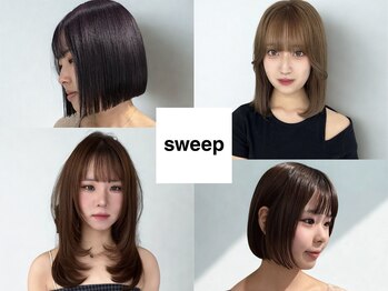 sweep〈天神〉ケアブリーチ/ダブルカラー/エクステ/髪質改善/韓国ヘア