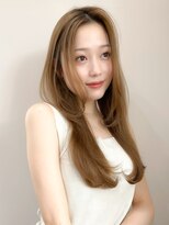 レア 表参道(L'ea) 大人ガーリーダークアッシュ似合わせカットミディアムレイヤー