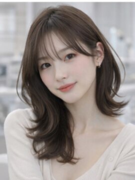 リスタ(Resta) 韓国風レイヤーカットオリーブカラー