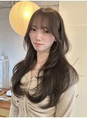 韓国風/レイヤー/前髪カット/オリーブ/透明感/ハッシュカット