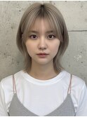 フェイスフレーミングネオウルフくびれボブウルフパーマミニボブ