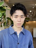 グリーンミドル(GREEN middle)&nbsp;メンズカット:アップバングショート/メンズショート/束感/短髪