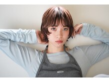 【丸み×ショートボブ】小顔見えが叶う最旬バランス　新潟/ボブ/ハッシュカット