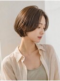 大人ナチュラル暗髪ブラウン艶髪ロングヘアレイヤーカット小顔