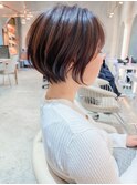 □ショートボブ/顔周り/韓国/ブリーチなし/30代40代50代/錦糸町