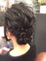 フェリシータ 緑地公園店(felicita)&nbsp;結婚式＆パーティーＯＫ！編み込みアップスタイル