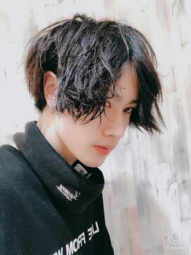 シン(syn) セミウエットビジカジマット無造作ショートネープレスイメチェン