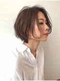 【BEHIVE一番町 高橋しおり】ひし形シルエット×ショートボブ
