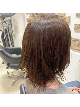 ヘアメイク マルナ 大通店(HAIR MAKE MALUNA) 【MALUNA 嵐】モカベージュ×ロブstyle