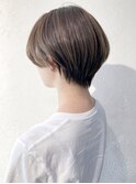 丸みカーキショート_ココアブラウンセシルカット_ba294111
