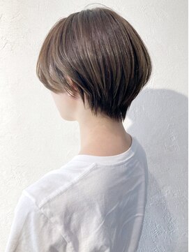 アルバム 銀座(ALBUM GINZA) 丸みカーキショート_ココアブラウンセシルカット_ba294111