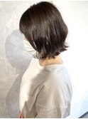 【Lei川津】色持ち重視ラベンダーグレー×外ハネ