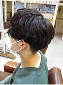 ツーブロ刈り上げパーマスタイル