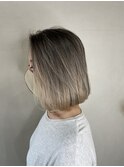 バレイヤージュカラー くすみベージュ