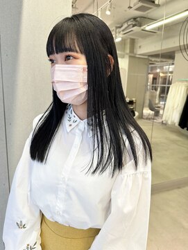 ジェム(GEM) ぱっつん前髪・黒髪ストレート