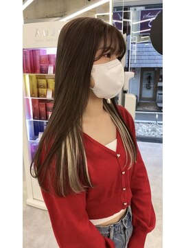 ブラウン(Brown) 【MIKU】インナーベージュ×チョコレートカラー★