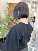 切りっぱなしボブ×地毛風グレージュ