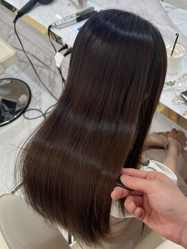 シェノン サントル(CHAINON CENTRE) 前髪/マチルダボブ/ピンクベージュ/インナーグレージュ