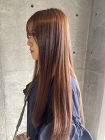 クレーデヘアーズ 井口店(Crede hair's) pink beige×long