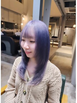 ボアップ(boappu) ホワイトブロンドに色落ちするパープル