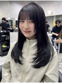 ワンカールレイヤー　姫カット風スタイル