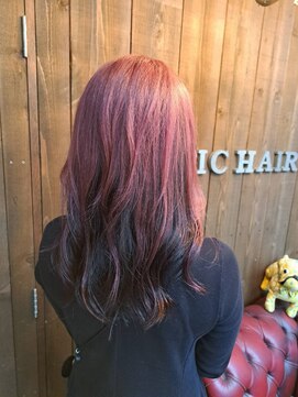 プラスティック プラスヘアーサロン(PLUSTIC +hair salon) ピンクレッドアンブレラカラー