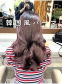 #コテ巻き風パーマ #パーマロング#韓国風パーマ#デジタルパーマ